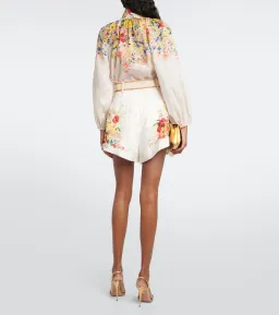 Zimmermann Alight Tuck Short Ivory Floral Size 0 / AU 8 for rent on The Volte - image 3