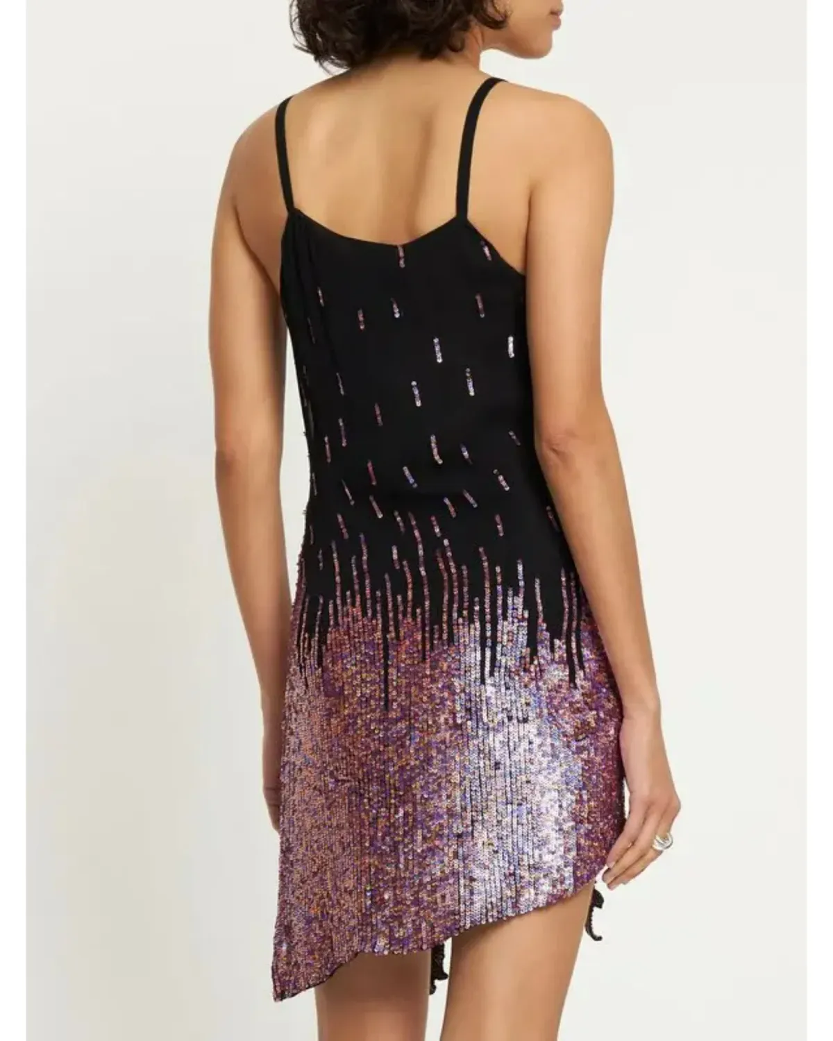 Giuseppe Di Morabito Embellished Viscose Mini Dress Lilac Pink Size AU 8 - Image 2