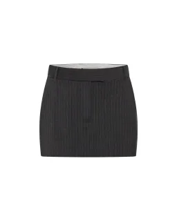 Camilla and Marc Brancusi Blazer and Mini Skirt Set Charcoal Pinstripe Size AU 10 for rent on The Volte - image 5