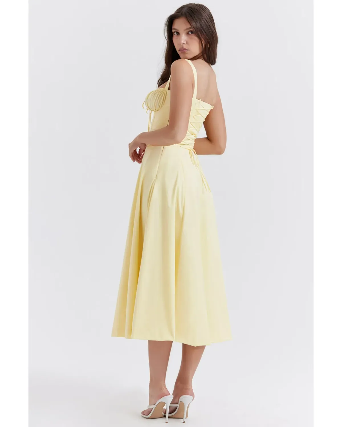 House Of CB Carmen Bustier Sundress Buttercup Size AU 12 - Image 4