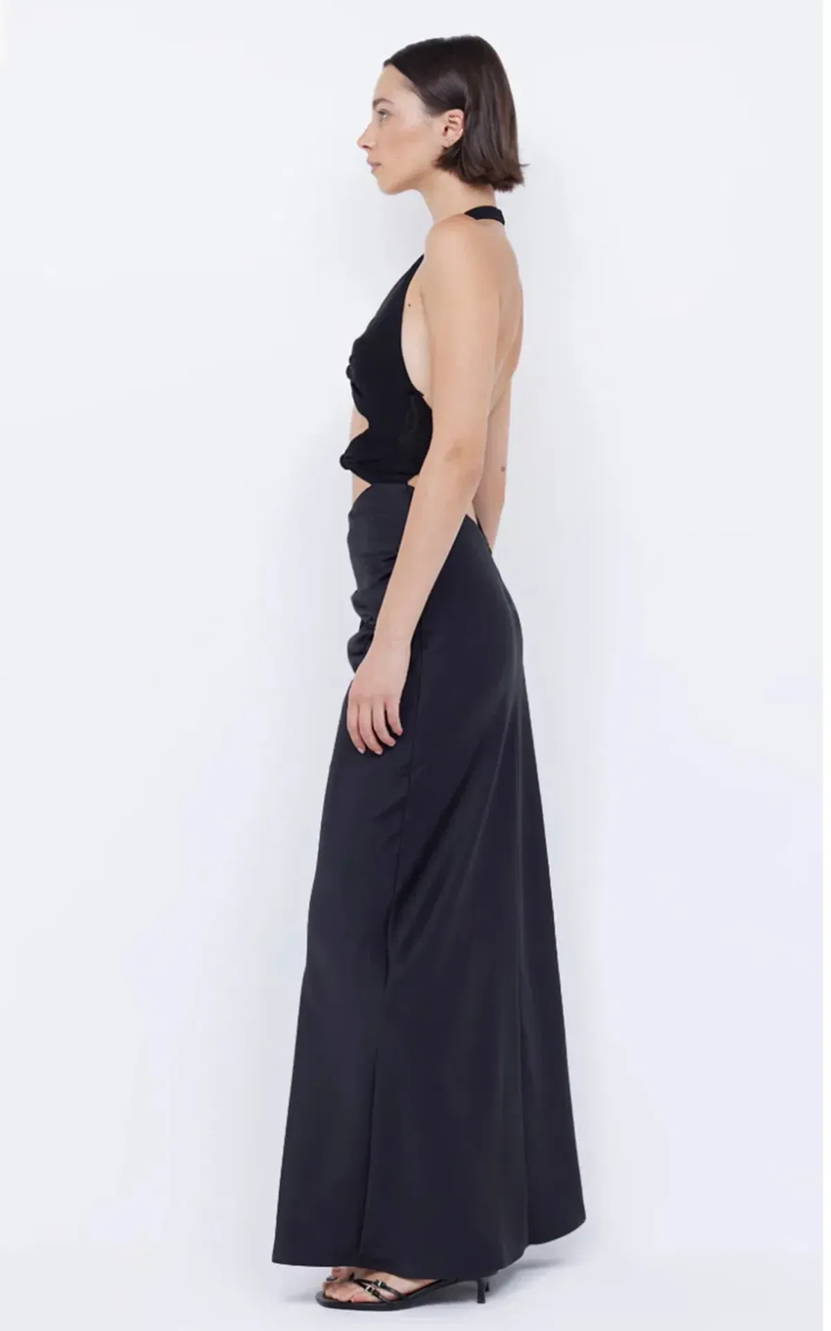 Bec & Bridge Solare Halter Dress Black Size 10 - Image 4