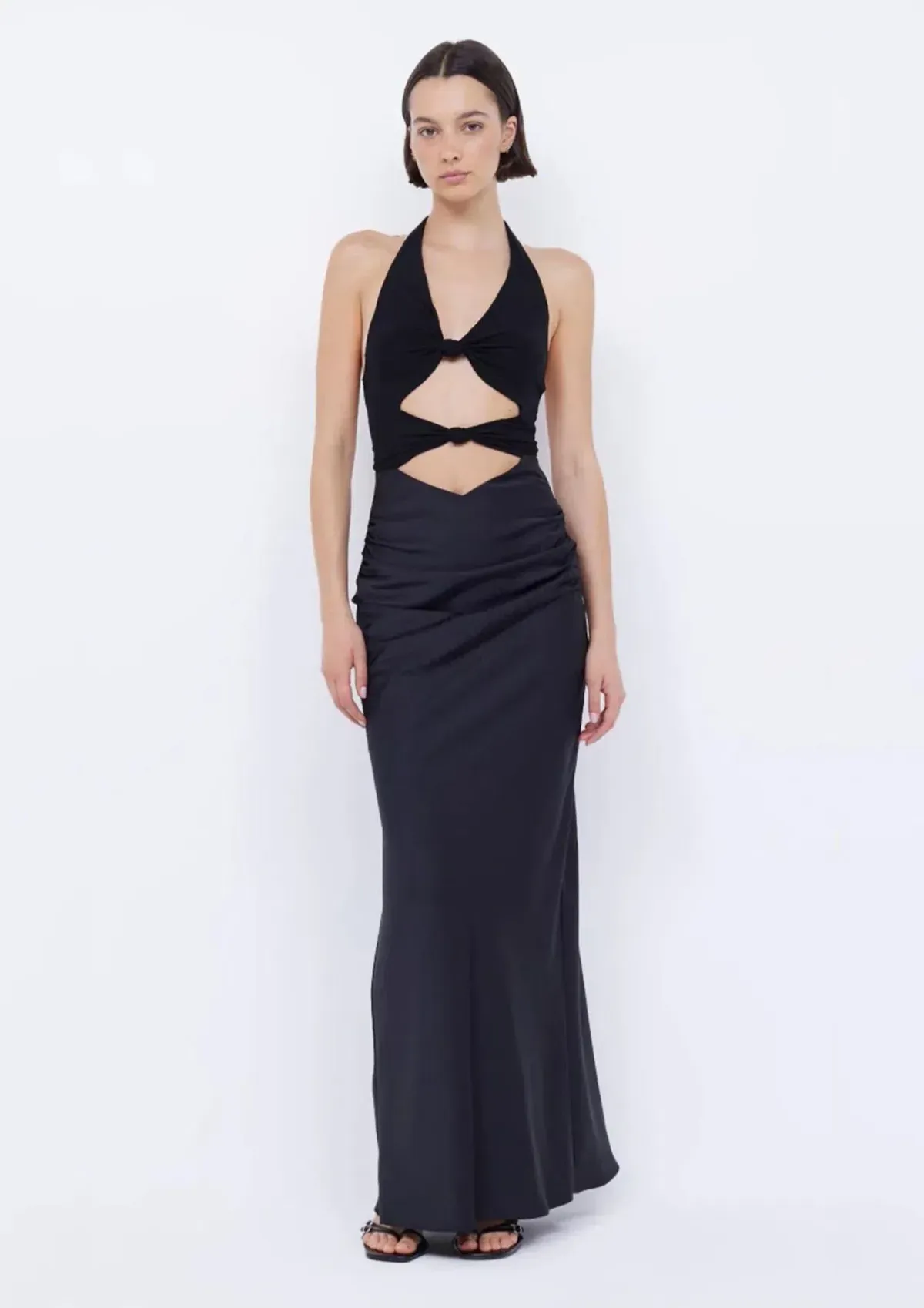 Bec & Bridge Solare Halter Dress Black Size 10 - Image 1