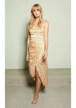 Bec & Bridge Heidi Midi Dress Floral Size 8 for rent on The Volte - image 1