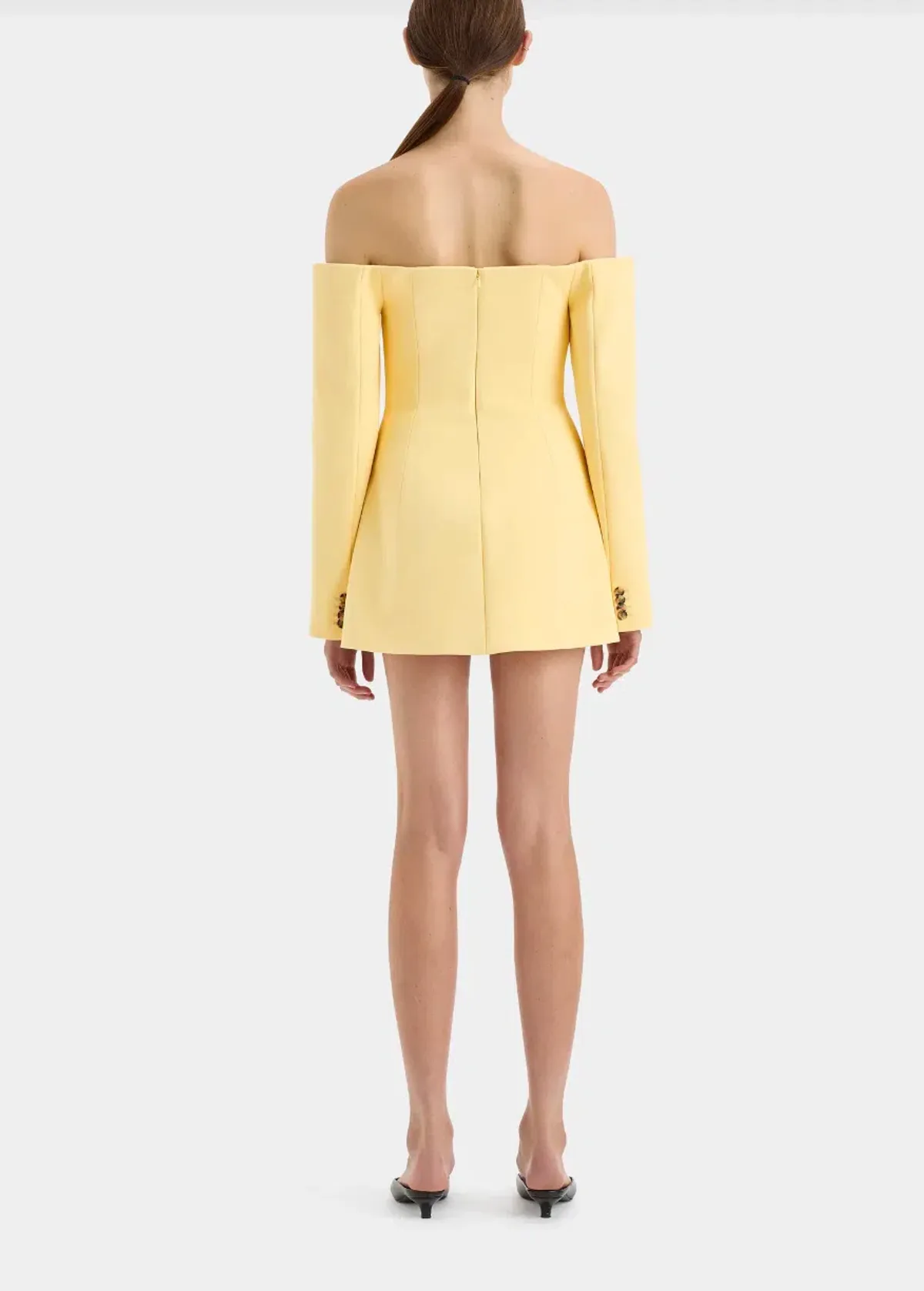 Sir the Label Sandrine Tailored Mini Dress in Limone Size 1 / AU 8 - Image 9