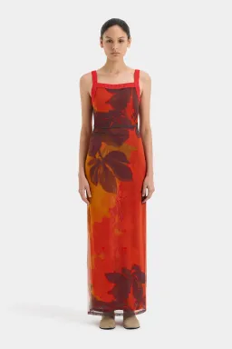 Sir the Label Libertine Tank Midi Dress Wren Print Size 12   for rent on The Volte - image 1