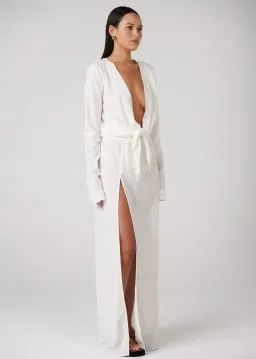 Bayse Rayna Maxi Dress in Ivory Size 10 for rent on The Volte - image 2