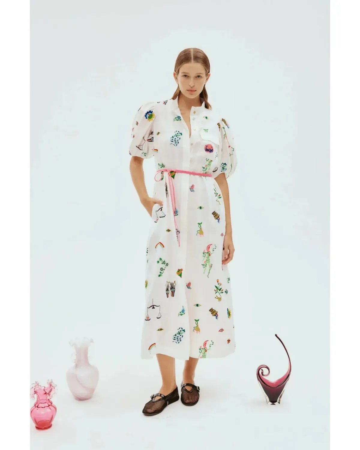 Alemais Atticus Shirtdress Print Size AU 14 - Image 1