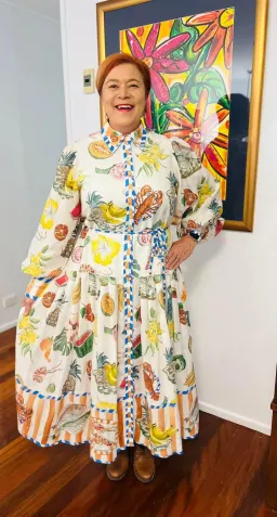 Alemais Theo Shirtdress Multi Size AU 14 for rent on The Volte - image 4