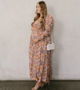 Zimmermann Violet Twist Front Midi Dress Multi Floral Size 4 / AU 12-14 for rent on The Volte - image 2