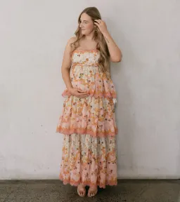 Zimmermann Laurel Frill Midi Dress Floral Size 4 / AU 12-14 for rent on The Volte - image 1