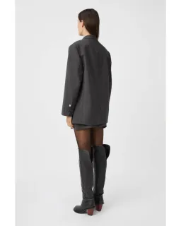 Camilla and Marc Brancusi Blazer and Mini Skirt Set in Charcoal Pinstripe Size AU 6 for rent on The Volte - image 3