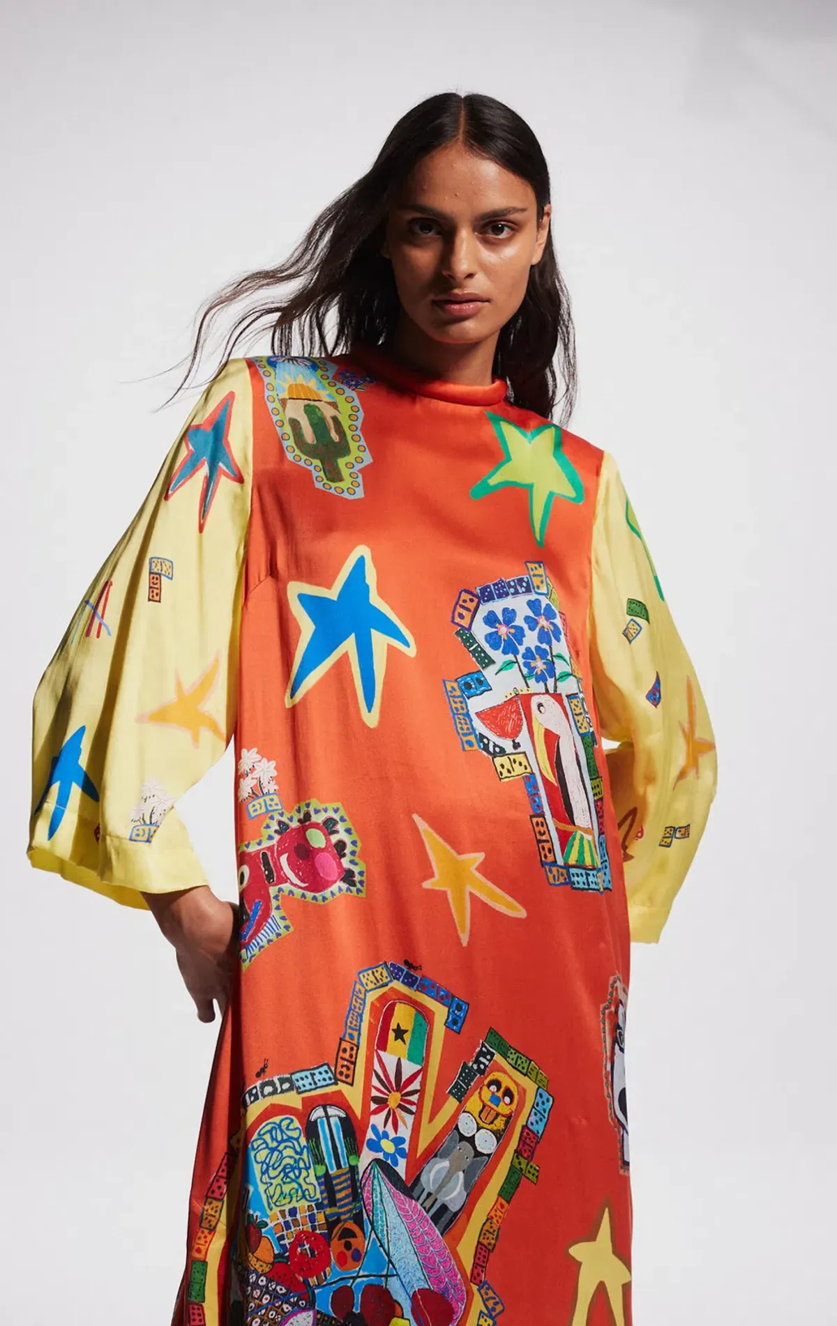 Alemais Players Midi Dress Multi Size AU 14 - Image 4