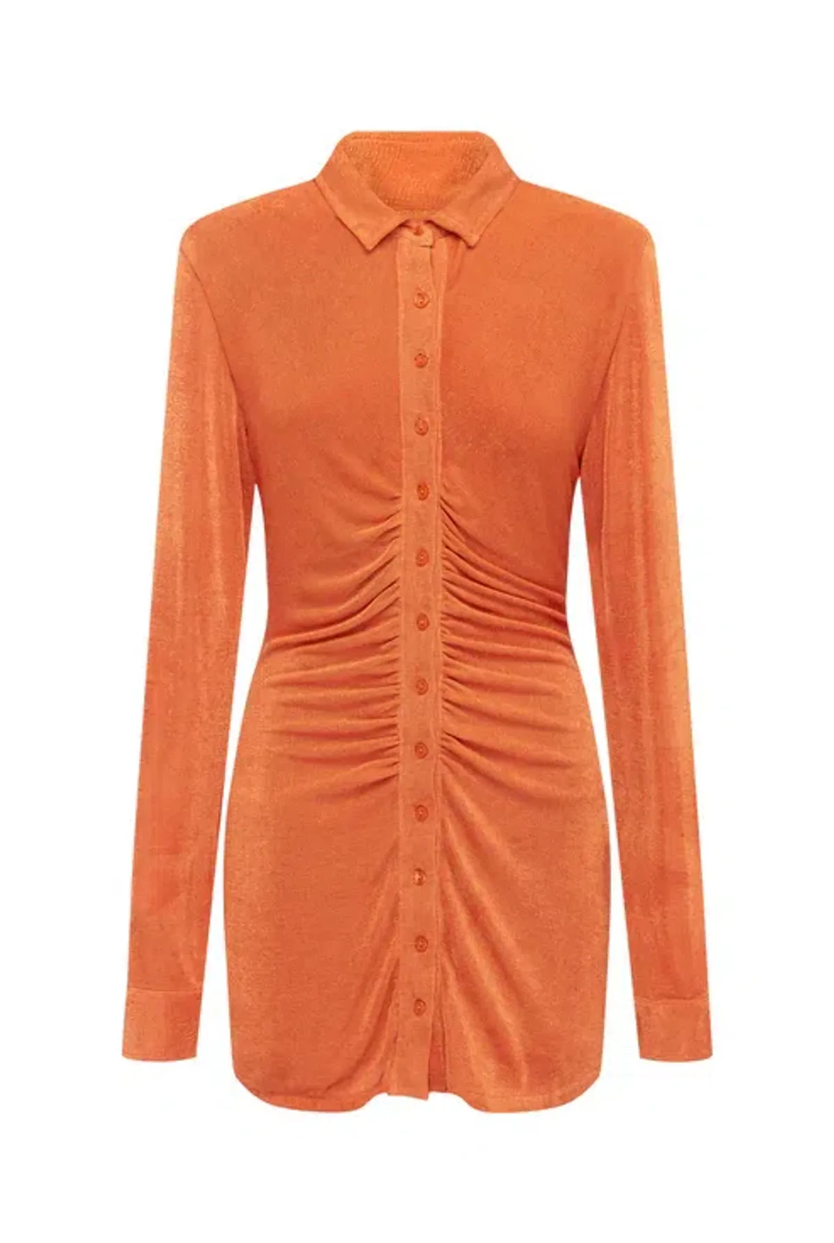 With Jean Andy Mini Dress Orange Size 8 - Image 3