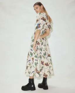 Alemais Birdie Midi Dress Multi Size AU 16 for rent on The Volte - image 4