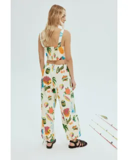 Alemais Samaki Crop Top and Pants Print Size AU 14 for rent on The Volte - image 3