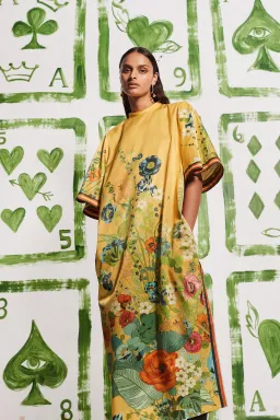 Alémais Cresida Midi Dress Yellow Floral Size 14 for rent on The Volte - image 5