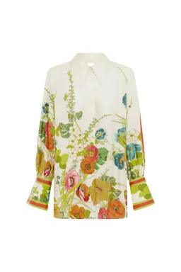 Alemais Constance Shirt and Pants Set Cream Floral Size 16 for rent on The Volte - image 4