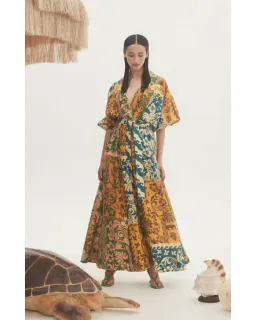 Alemais Archie Wrap Dress Multi Size AU 14 for rent on The Volte - image 1