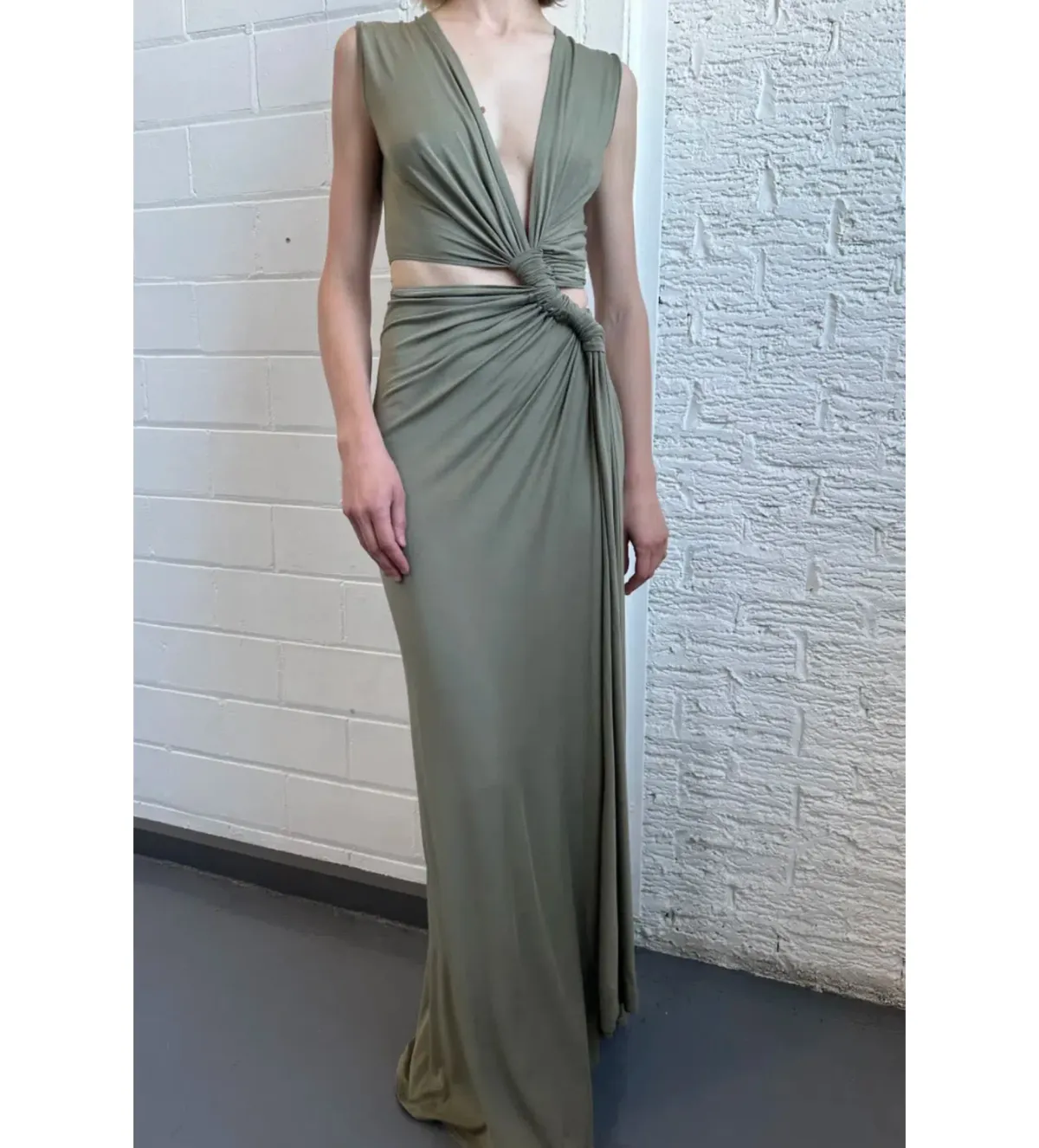 Sid Neigum Triple Loop Dress Pistachio Size 6 - Image 1
