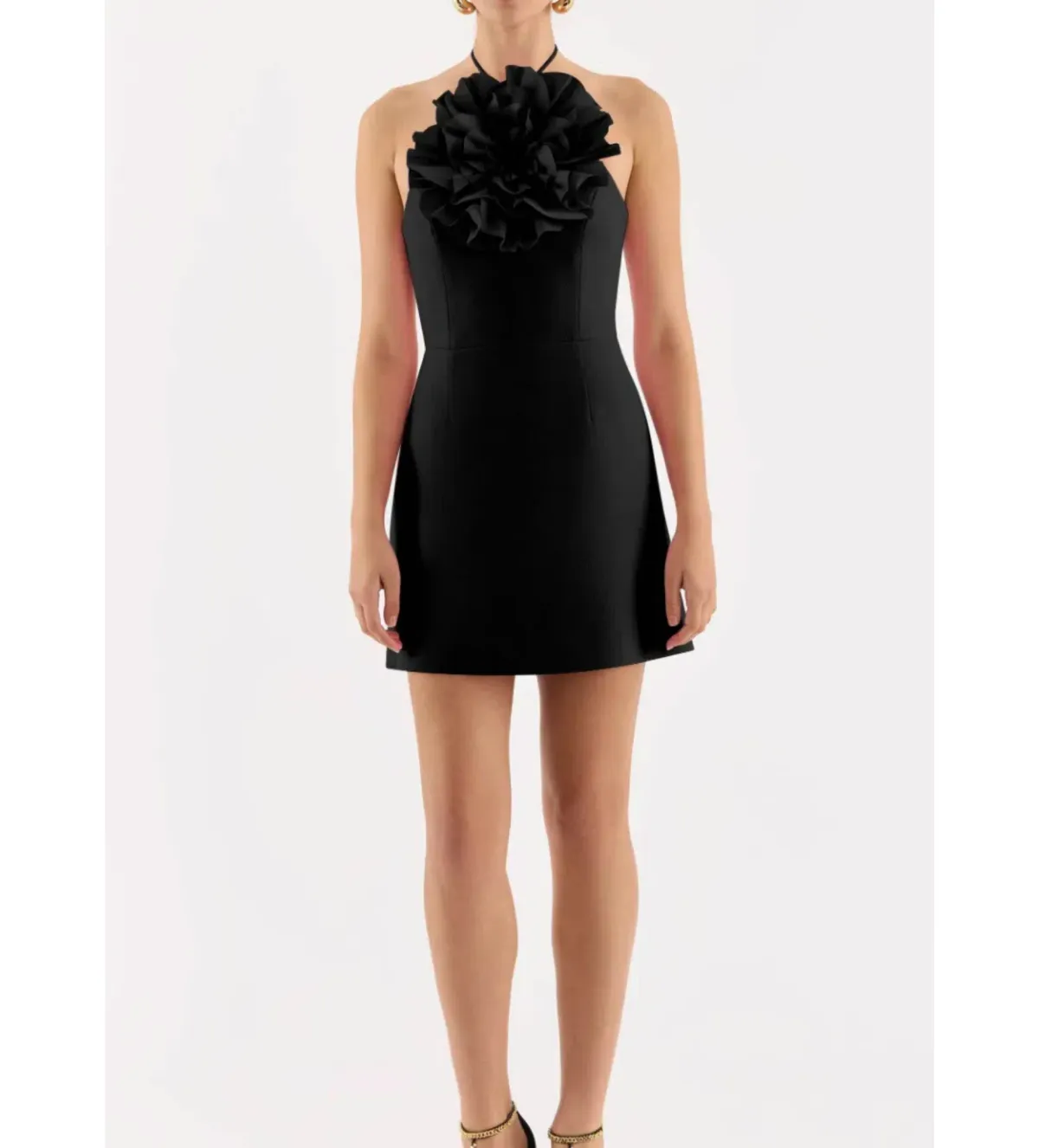Rebecca Vallance Odetta Mini Halter Black Size 8 - Image 3