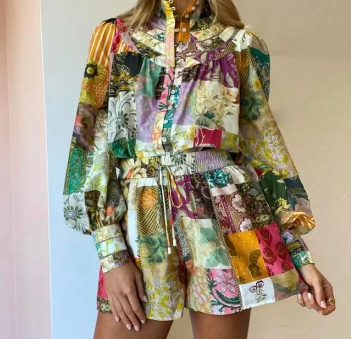 Alemais Hattie Shirt & Shorts Set Multi Size 10 - Image 3