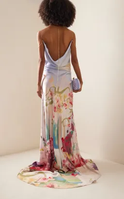 Leo Lin Imogen Gown Jardin Print Multi Size 8 for rent on The Volte - image 3