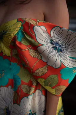 Alemais Piato Sculpt Mini Dress Marigold Multi Floral Size 14 for rent on The Volte - image 7