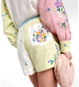 Alemais Willa Embroidered Shirt and Short Set Multi Floral Size 16 for rent on The Volte - image 6