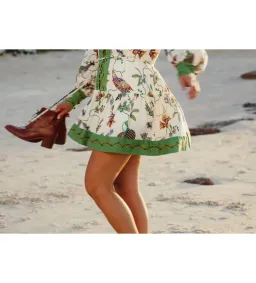 Alemais Birdie Mini Dress Multi Print Size 14 for rent on The Volte - image 8