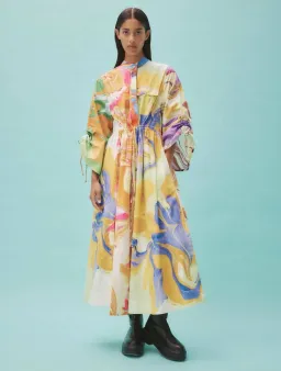 Alemais Luca Midi Shirt Dress Multi Size 16 for rent on The Volte - image 1