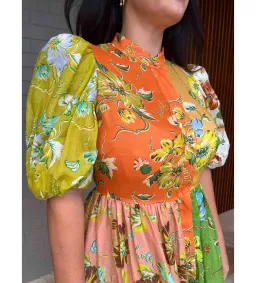 Alemais Hotel Lamu Spliced Shirtdress Multi Size 16  for rent on The Volte - image 3