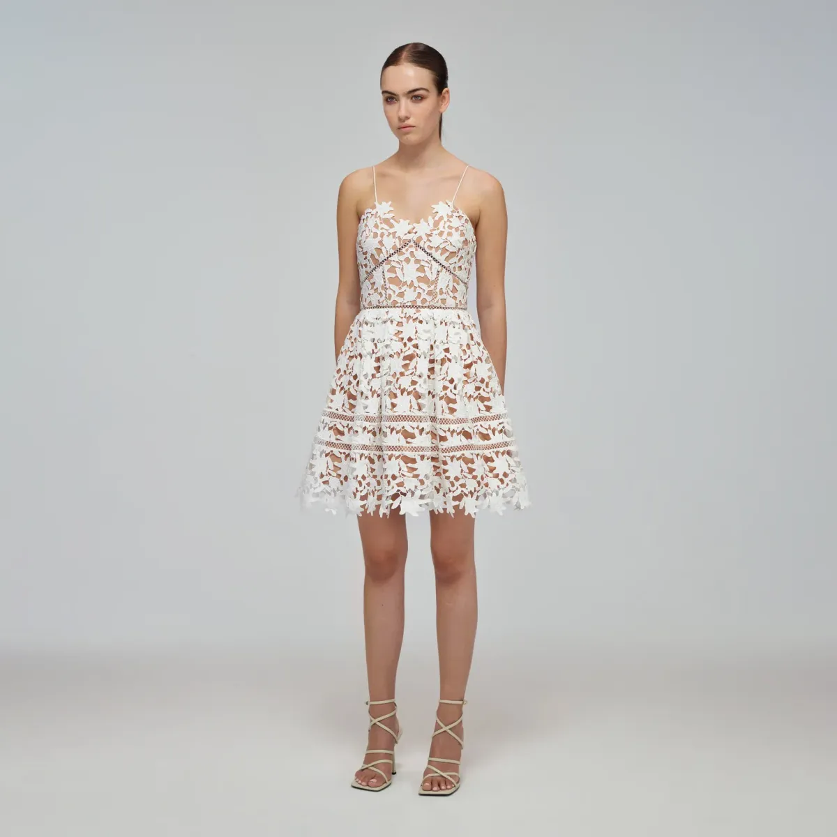 Self Portrait Mini Azalea Dress White Size 14 - Image 1