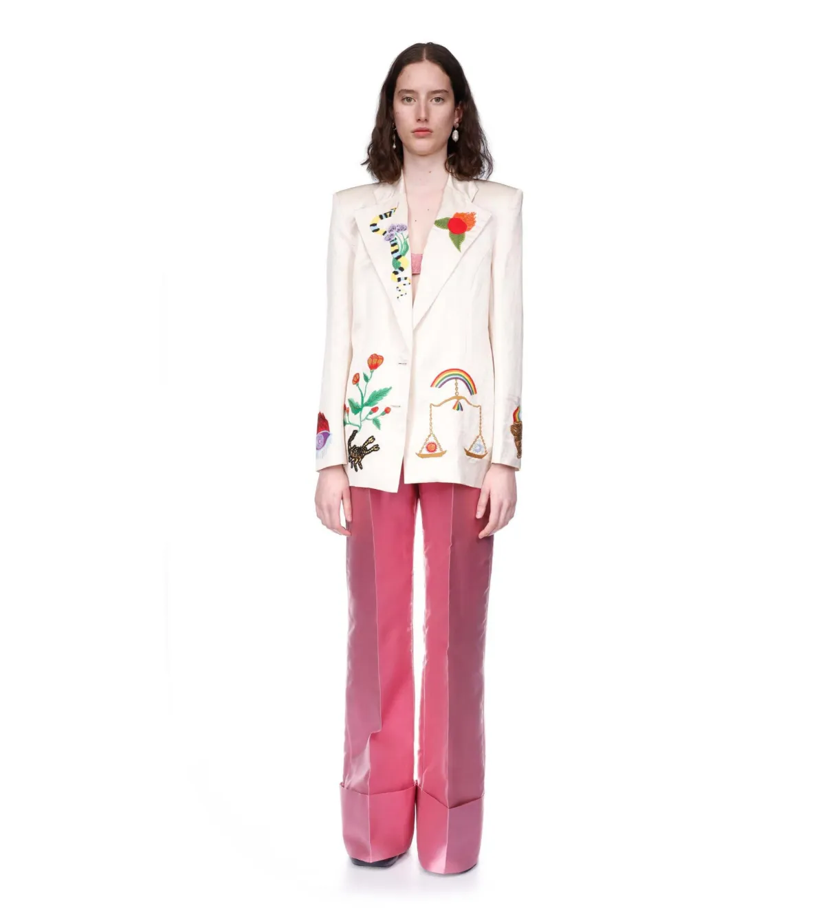 Alemais Zelda Embroidered Blazer Print Size 16 - Image 7