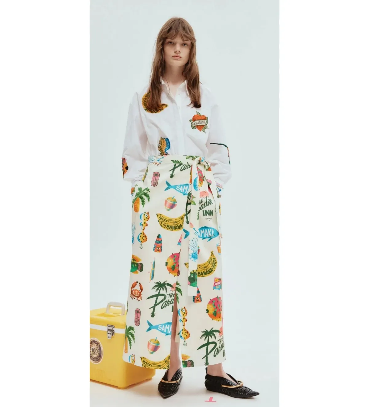 Alémais Samaki Wrap Skirt Print Size 16  - Image 1