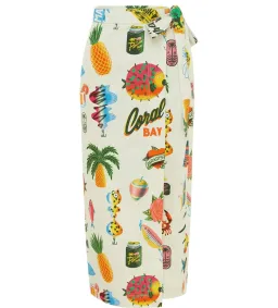 Alémais Samaki Wrap Skirt Print Size 16  for rent on The Volte - image 4
