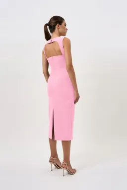 By Johnny Elara Curve Midi Dress Size 12 for rent on The Volte - image 3