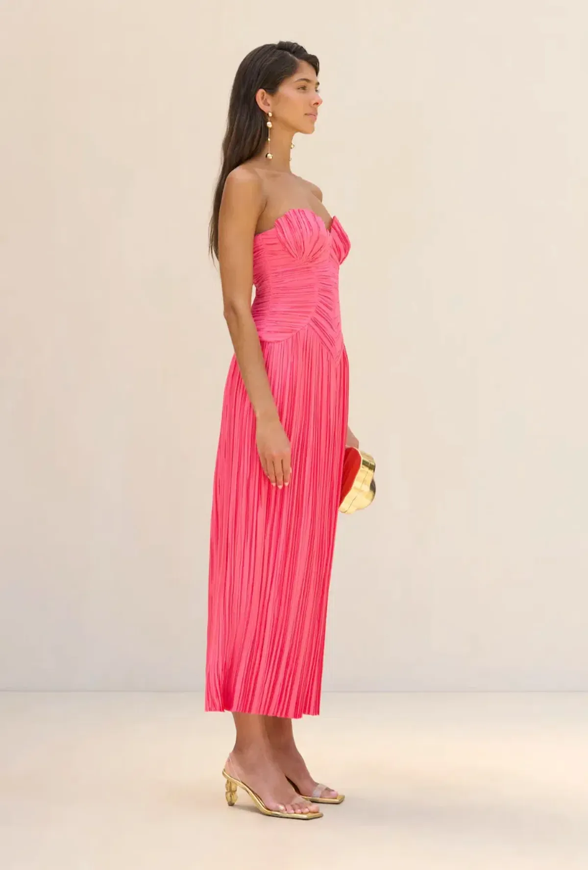 Cult Gaia Ashika Gown Sangria Size AU 8 - Image 3
