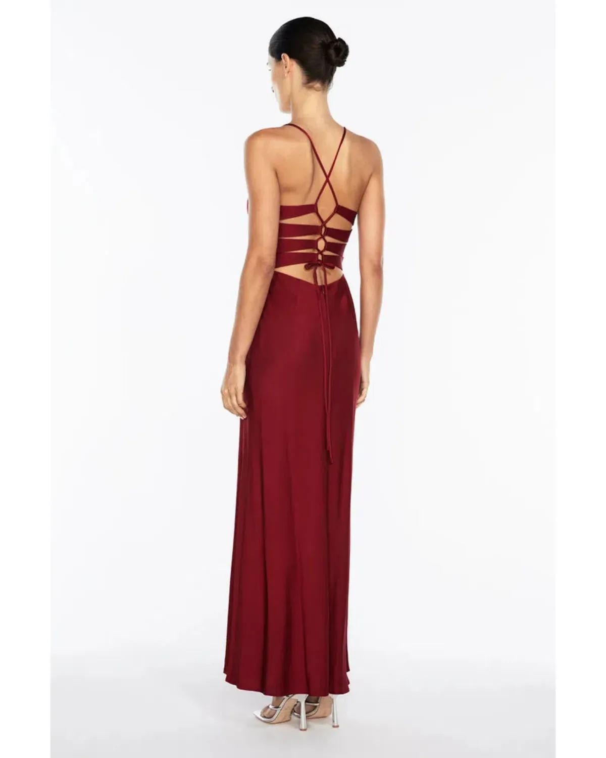 Manning Cartell Time To Shine Slip Dress Cranberry Size AU 6 - Image 3