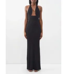 Christopher Esber Tailored Slope Halter Dress Black Size AU 6  for rent on The Volte - image 3