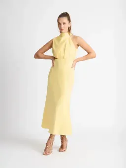 Sheike Allure Dress in Butter Yellow Size 10 for rent on The Volte - image 2