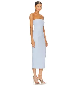 Bec & Bridge Karina Strapless Midi Dress in Powder Blue Size 6  for rent on The Volte - image 2