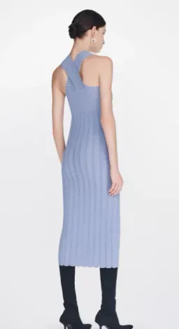 Dion Lee Snakeskin Dress Mist/Glacier Size 12 for rent on The Volte - image 2