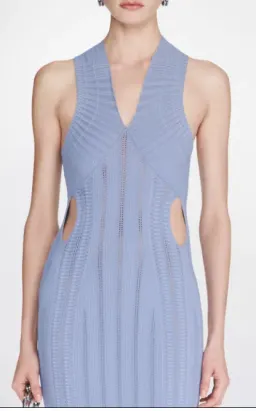 Dion Lee Snakeskin Dress Mist/Glacier Size 12 for rent on The Volte - image 3