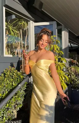 Natalie Rolt Bridget Gown in Yellow (1) for rent on The Volte - image 1