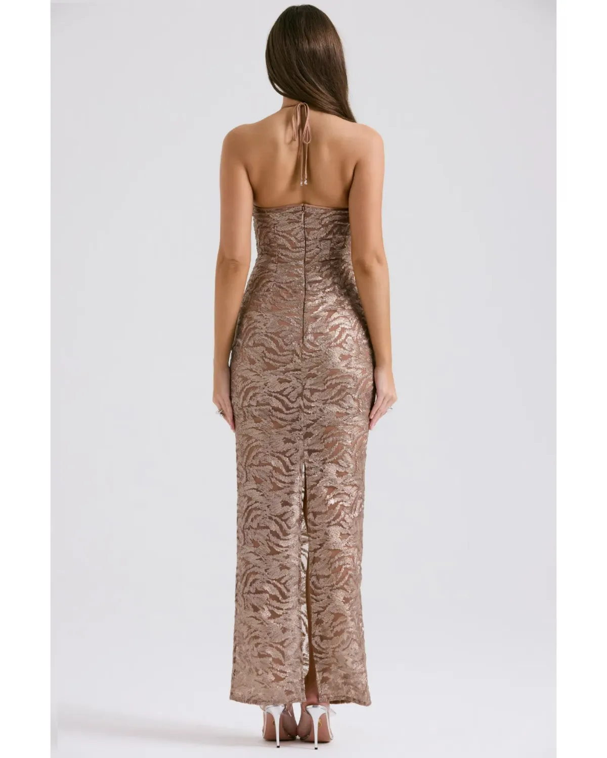 House of CB Giada Dress Rose Gold Size S / AU 8 - Image 4