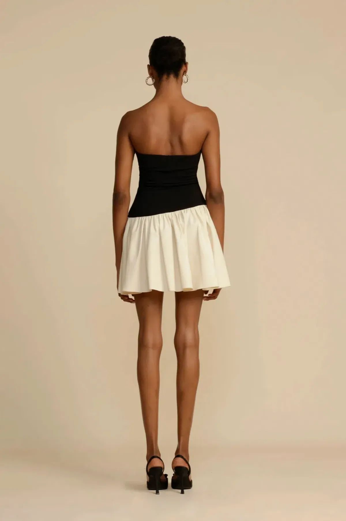Arcina Ori Celine Mini Dress Black/White Size AU 6 - Image 2