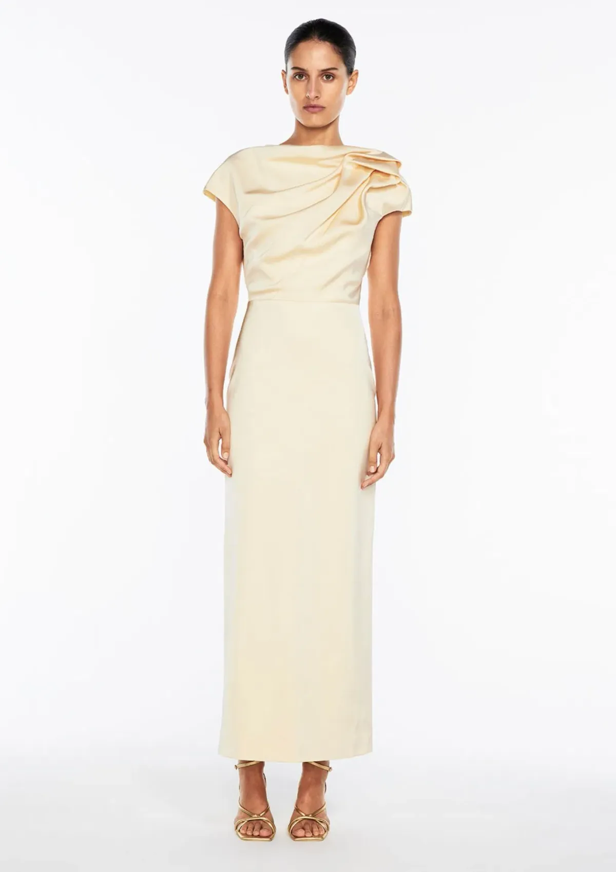 Manning Cartell Grand Illusion Maxi Gown Butter Size 10 - Image 1
