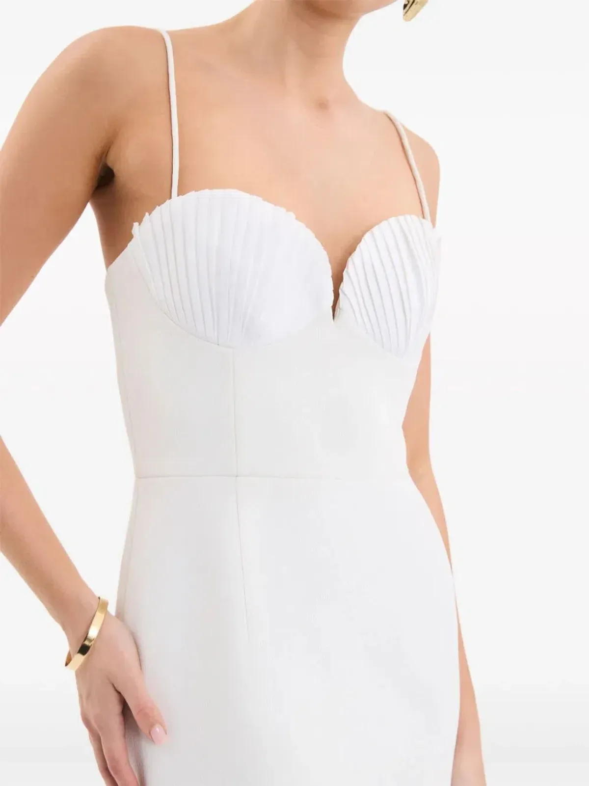 Rebecca Vallance Cora Midi Dress in Ivory / White Size 10 - Image 2