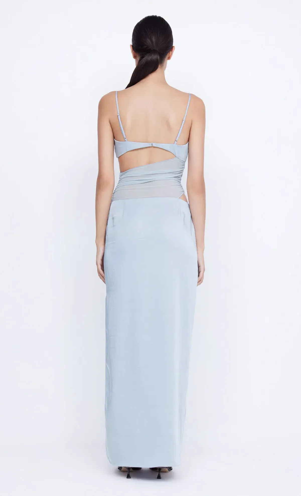 Bec & Bridge Mari Lou Asym Maxi Dress Dove Blue Size 8 - Image 2
