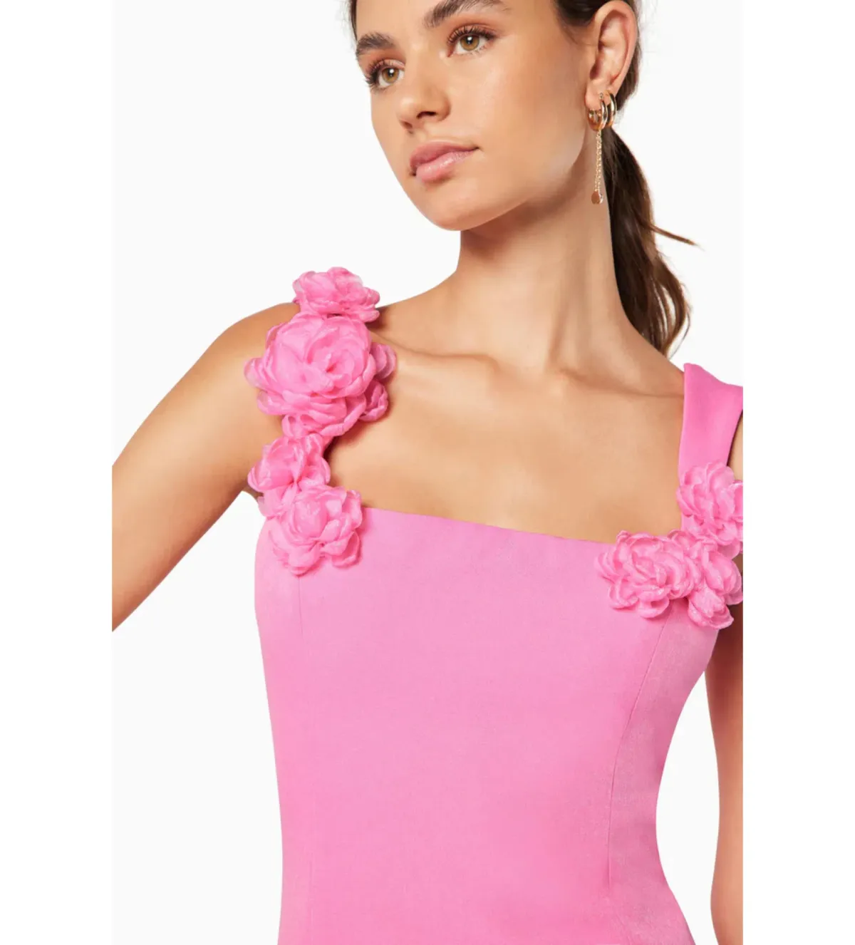 Elliatt Trompe 3D Floral Mini Dress Pink Size S/AU 8 - Image 3